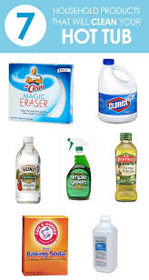 7 Household Products To Clean Your Hot Tub Cleaning Hot Tub Hot Tub Tub
