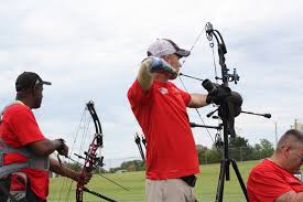 Find your target compound bow. Archery Move United