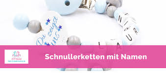 Da gibt es was zu sehen, zu fühlen, zu hören und zu spielen. Schnullerketten Mit Namen Baby Schnullerketten De