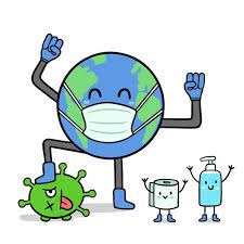 Pin On F Coronavirus hand drawn vector doodles illustration.