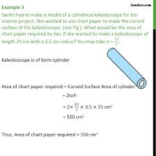 example 3 savitri had to make a model of a cylindrical