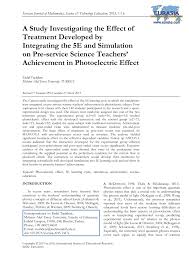 In addition, the lab will ask students to develop einstein's equation describing photoelectric emission. Pdf A Study Investigating The Effect Of Treatment Developed By Integrating The 5e And Simulation On Pre Service Science Teachers Achievement In Photoelectric Effect