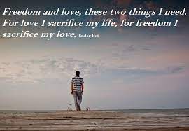 Quotes And Sayings Freedom Vs Love Freedom Quotes Freedom Love Quotes Freedom Life