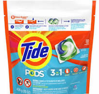 Tide PODS Ocean Mist Pacs Laundry Detergent Pods, 20 ct