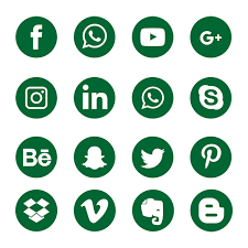Green Social Media Icons Social Icons Media Icons Green Icons Png And Vector With Transparent Background For Free Download Social Media Icons Vector Social Media Icons Media Icon