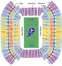 Lp Field Stadium Seating Chart Titans Tennessee Titans