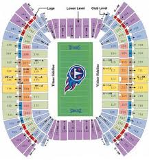 lp field stadium seating chart titans tennessee titans