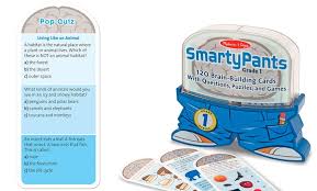 Smarty pants is a trivia game with 20,000 questions geared toward both kids and adults. Melissa Doug Smarty Pants Grade 1 Card Set Groupon