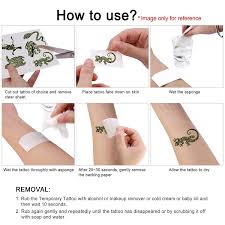 Use an exfoliating body scrub exfoliating scrubs help remove dead skin cells and encourage new growth. Buy Howaf Glow In Dark Temporary Tattoos For Adult Men Women Kids 14 Sheets Waterproof Temporary Tattoo Moon Sun Wolf Lion Totem Fake Tattoos Body Art Sticker Arm Hand Neck Wrist Online In