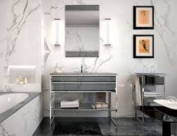 Nella Vetrina High End Italian Bathroom Vanity Gray Glass Silver Frame Luxury Bathroom Stylish Bathroom Italian Bathroom