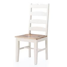 Unsere stühle im landhausstil bieten alle attribute zusammen. Stuhl 2er Set Neron Weiss Braun Im Landhausstil