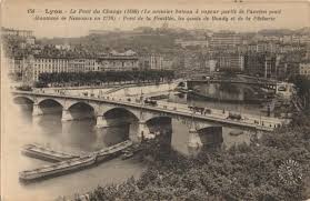 Le Pont Du Change 1846 Fonds Cartes Postales Lyon Lyon Pont Rhone
