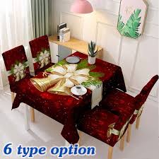 Check spelling or type a new query. 6 Colors Christmas Waterproof Tablecloth Chair Set Kitchen Dining Table Decorations Santa Claus Print Family Rectangular Party Table Chair Covers Christmas Ornaments Wish
