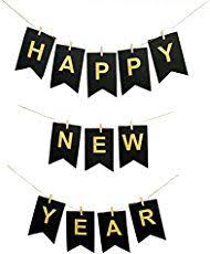 Free Printable Happy New Year Banner 2018 Banner Flags As Well As 2019 2020 2021 And More Gold An Happy New Year Banner New Year Banner New Year Printables