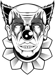 Click the scary clown coloring pages to view printable version or color it online (compatible with ipad and android tablets). Pin On Horror Halloween Coloring Books