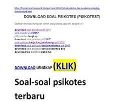 Contoh Soal Psikotes Bank Bri Dan Jawabannya Peranti Guru