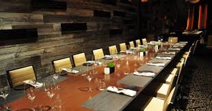 Even knowing how large your dining room is, and the basics of square feet for furniture placement, getting the most out of your footprint can take a bit of planning. Ultimate Vegas Wedding Venue Guide Restaurants For Small Receptions Part Two South Strip Little Vegas Wedding Dining Room Table Long Dining Room Tables Solid Oak Dining Room Table