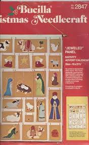 Bucilla Nativity Advent Calendar Kit 2847 Jeweled Beaded Felt Kit Nativity Advent Calendar Advent Calendar Kit Advent Calendar Pattern