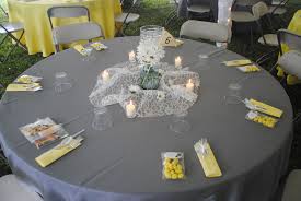 Gray Yellow Table Settings Yellow Table Grey Table Table Settings