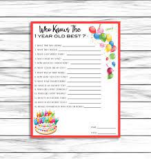 1st Birthday Party Game First Birthday Game 1st Birthday Etsy In 2021 1st Birthday Party Games 1st Birthday Games 1 Year Old Birthday Party