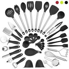 Stainless steel fork in spoon utensil Kitchen Utensil Set 37 Piece Cooking Utensils Nylon And Stainless Steel Utensil Set Nonstick Spatula Set Cooking Tool Set Gift Cookware Supplies Steel Picturecookware Wholesale Aliexpress