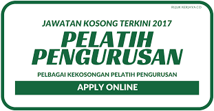 Berikut adalah merupakan kekosongan jawatan terkini yang dibuka untuk permohonan Pelatih Pengurusan Kerja Kosong Kerajaan