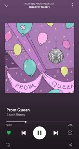 chorus but when he loves me, i feel like i'm floating. Beach Bunny Prom Queen Queen Album Covers Queen Albums Music Album Covers