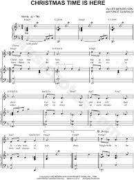 Download and print christmas time is here sheet music for piano solo by vince guaraldi from sheet music direct. Vince Guaraldi Trio Christmas Time Is Here Sheet Music In F Major Transposable Download Print Sku Mn0018777
