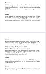 Why multiple monthly payments work. Questions 1 Houda Is Applying For One Of Two Credit Chegg Com