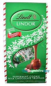 They've got a slightly harder chocolate shell. Lindt Lindor Limited Edition Peppermint Cookie Milk Chocolate Truffles Lindt Chocolate Truffles Peppermint Truffles Peppermint Cookies