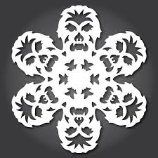 How To Make Star Wars Snowflakes With Paper Scissors And The Force Underwire Wired Com Star Wars Snowflakes Star Wars Snowflakes Template Star Wars Diy