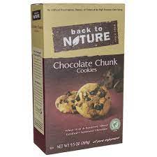 Back To Nature Chocolate Chunk Cookies 9 5 Oz Box Swanson Health Products