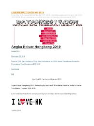 Paito warna hongkong 4d (new). Rekap Data Hk 6d 2019 Harian Terkait Data