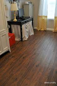 I Love Love Love The Vinyl Plank Flooring Aka Fake Wood Floors In My Craft Room The Carpe Fake Wood Flooring Wood Floors Wide Plank Plank Flooring