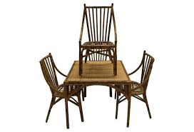 Tortoiseshell Bamboo Table Chairs S 5 Bamboo Table Indoor Wicker Furniture Chair