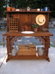 The Decorated House Garden Potting Bench Potting Bench With Sink Pallet Potting Bench Potting Bench