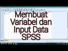 Tutorial Spss Cara Membuat Variabel Dan Input Data Ke Spss Youtube