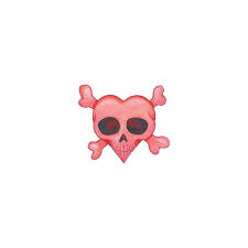 A skull and crossbones or death's head is a symbol consisting of a human skull and two long bones crossed together under or behind the skull. Heart Skull And Crossbones Temporary Tattoo Goimprints