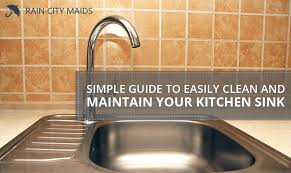 maintain your kitchen sink