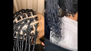 How To Do Knotless Box Braids Curly Ends Detailed Youtube The braiding process starts with the person's natural. how to do knotless box braids curly ends detailed