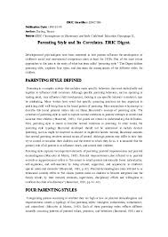 Here's how to employ it correctly. Pdf Parenting Style And Its Correlates Eric Digest Scholar Ikhatalor Academia Edu