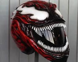 Casque De Moto Venom Symbiote Pois Cee Certifie Frais De Port Casque Cee Certifie De Frai Motorsiklet Kaski Motosiklet Kasklari Spor Motosikletler