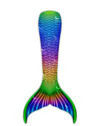 Here's to showing your colours! Rainbow Fish Whimsy Mermaid Tail For Kids Made By Mertailor
