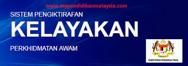Pengiktirafan kelayakan, bahagian latihan, jabatan perkhidmatan awam malaysia untuk mengenalpasti pengiktirafan kelayakan yang dimiliki atau layari laman web pengiktirafan kelayakan jpa. Cara Cara Sistem Kelayakan Perkhidmatan Awam Jpa Mypendidikanmalaysia Com