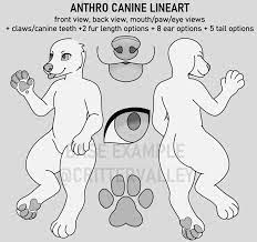 Anthro / Furry Canine Base