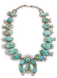 Zuni Silver And Turquoise Squash Blossom Necklace By Leekya Deyuse Lot Turquoise Jewelry Native American Silver Turquoise Jewelry Turquoise Jewelry Necklace