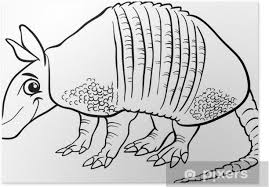 You can download free printable armadillo coloring pages at coloringonly.com. Armadillo Animal Cartoon Coloring Page Poster Pixers We Live To Change