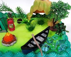 See more ideas about camping cakes, themed cakes, camping birthday. Nature Scene Camping 20 Piece Birthday Cake Topper Set Featuring Camping Items And Decorative Themed Accessories Event Party Supplies Cake Decorating Supplies Zaiyasam Com