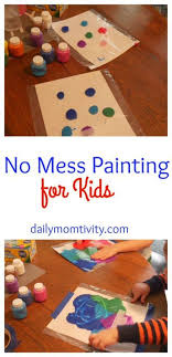 A No Mess Painting Activity Kids Will Love And You Will Love The Clean Up Painting Activities Painting For Kids Drawing Videos For Kids