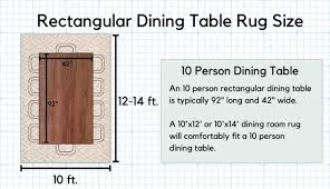 Dining Room Rug Size